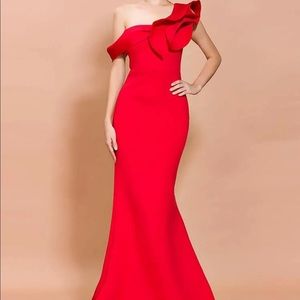 Prom evening gown/ wedding maxi guest dress